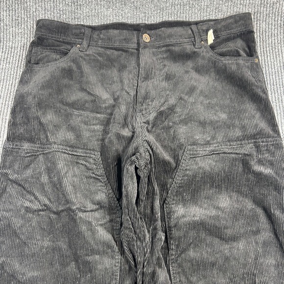 Vintage No Boundaries Pants Men's 38x31 Black Corduroy Carpenter Wide Leg Skater - Picture 2 of 8